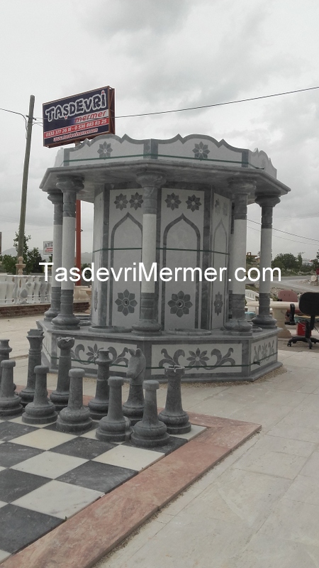 Mermer 8 gen Şadırvan Afyon Gri